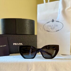 Prada Women's Black Cat-Eye Sunglasses